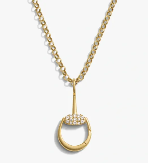 Horsebit Charm Link Necklace